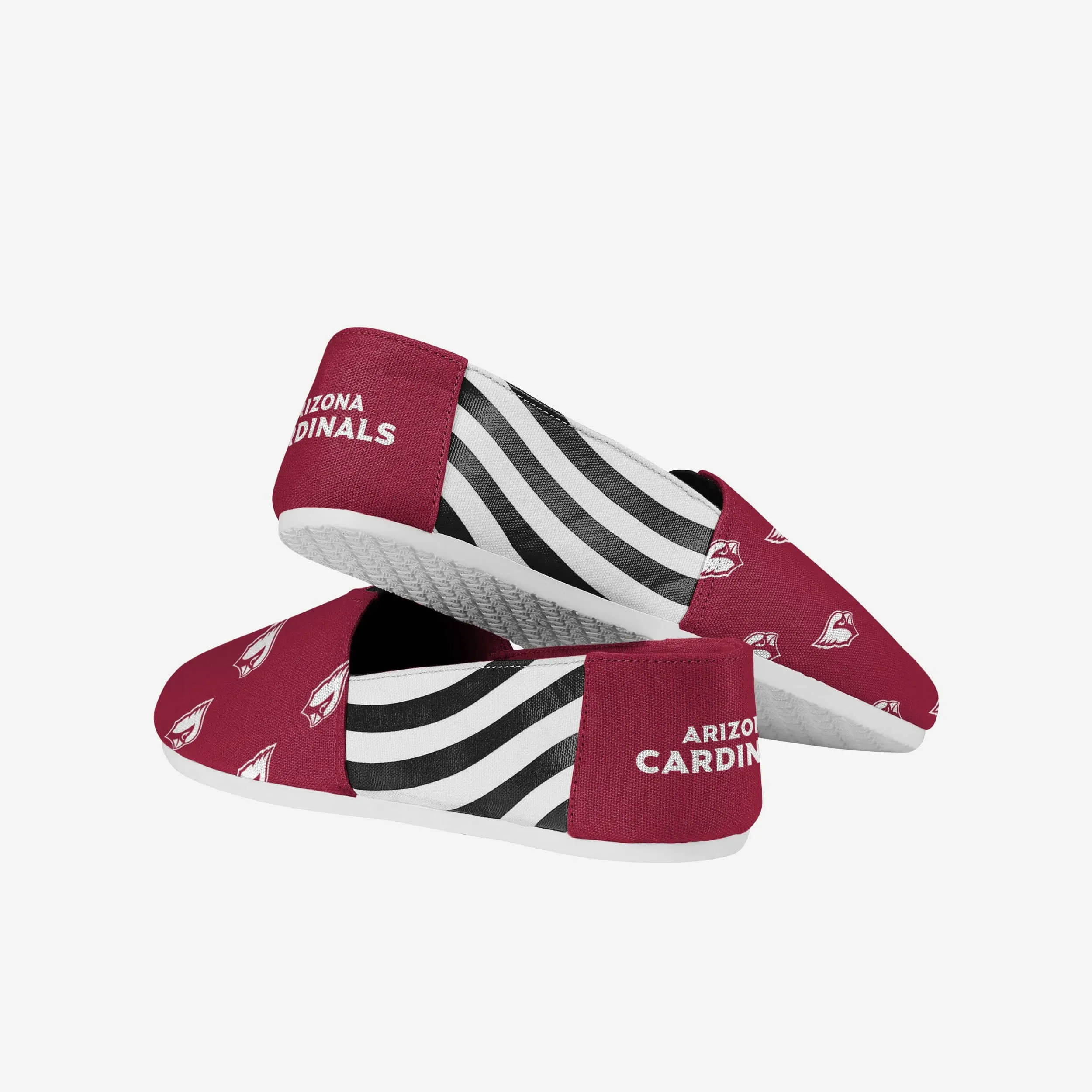 Arizona Cardinals Womens Stripe Canvas Shoe