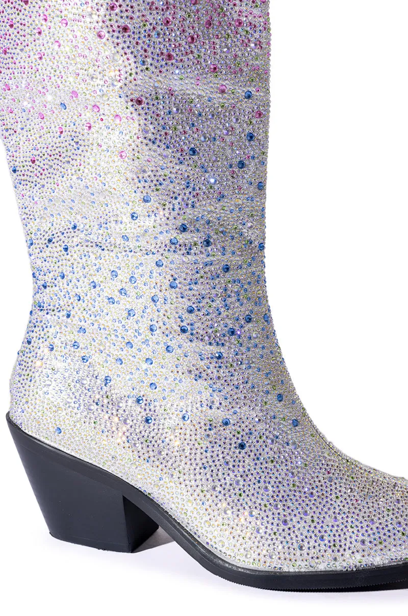 AZALEA WANG ALMUDENA BOOTIE IN SILVER