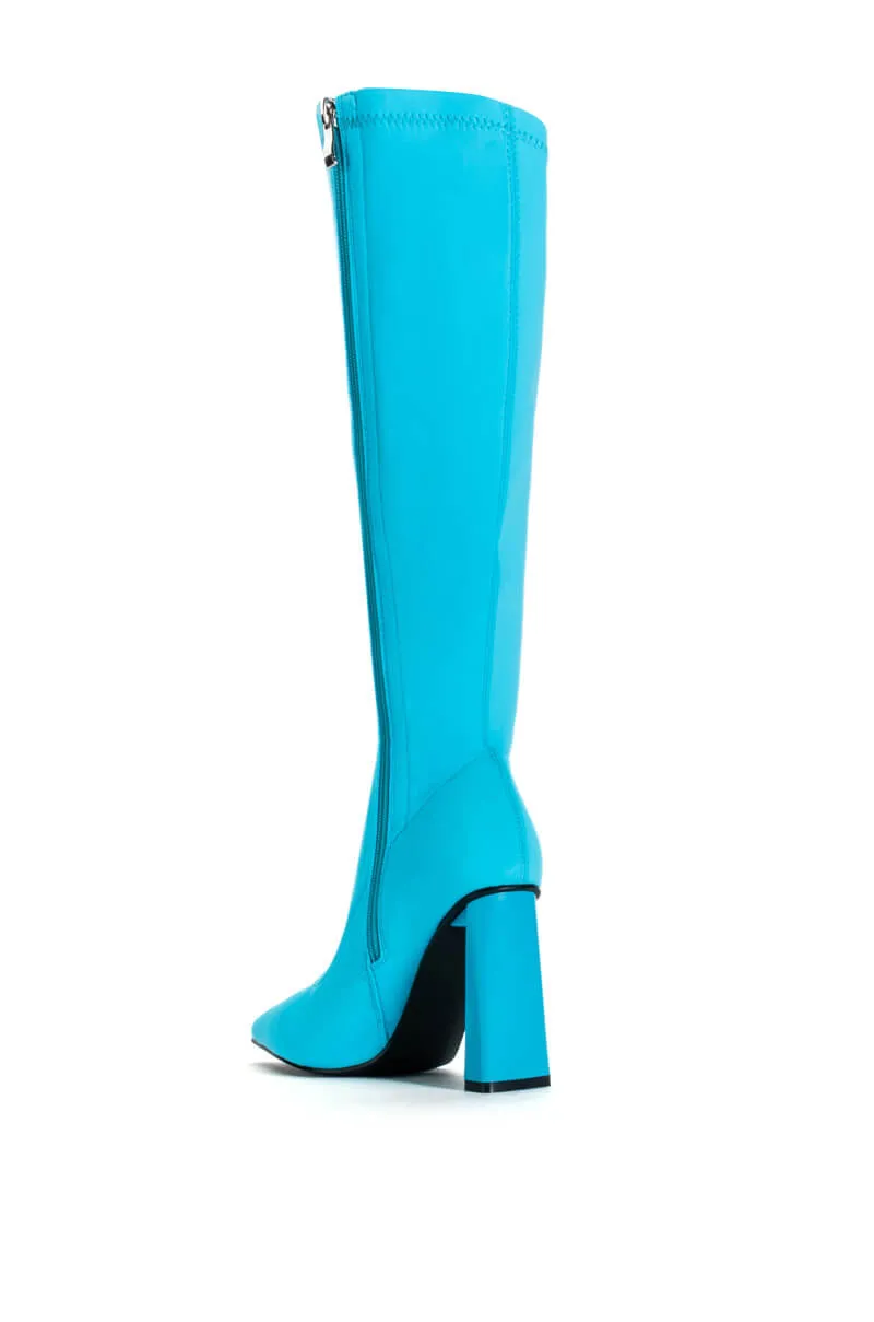 AZALEA WANG ESTATE NEOPRENE BOOT IN BLUE