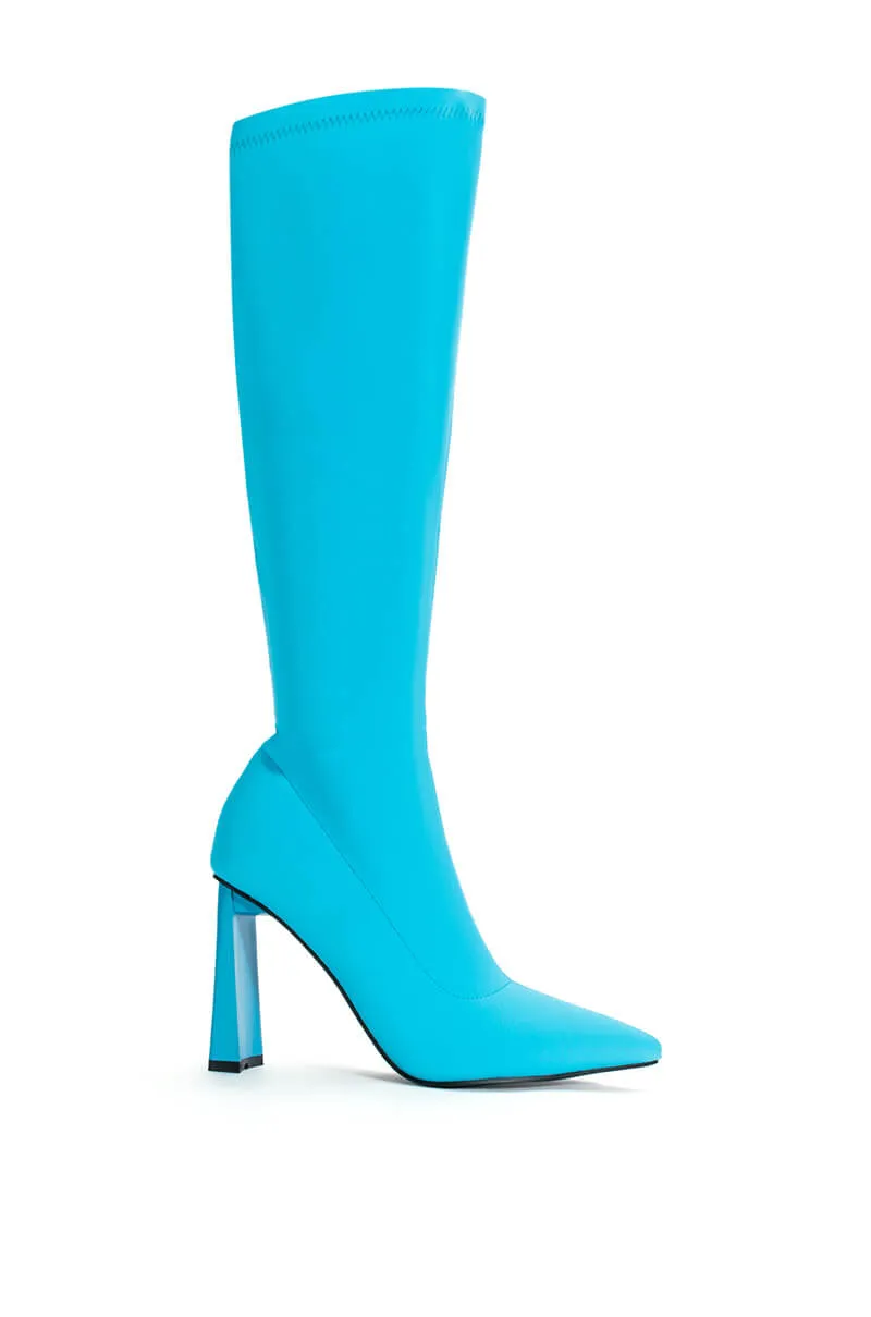 AZALEA WANG ESTATE NEOPRENE BOOT IN BLUE