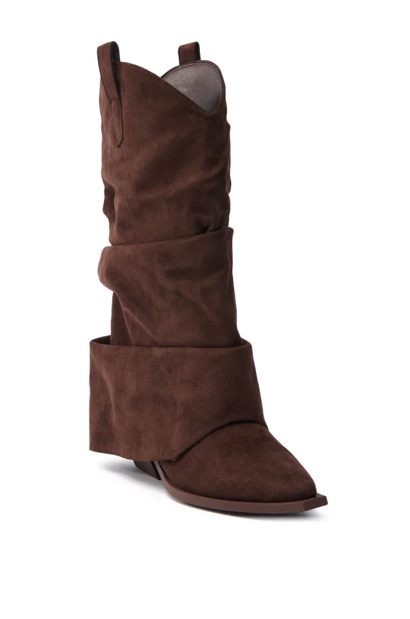 AZALEA WANG HAWKSTON BROWN BOOTIE