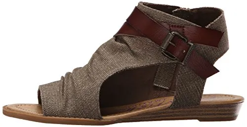 Blowfish Malibu Women's Balla Core Sandal,Brown Rancher Canvas/Whiskey Dyecut,11