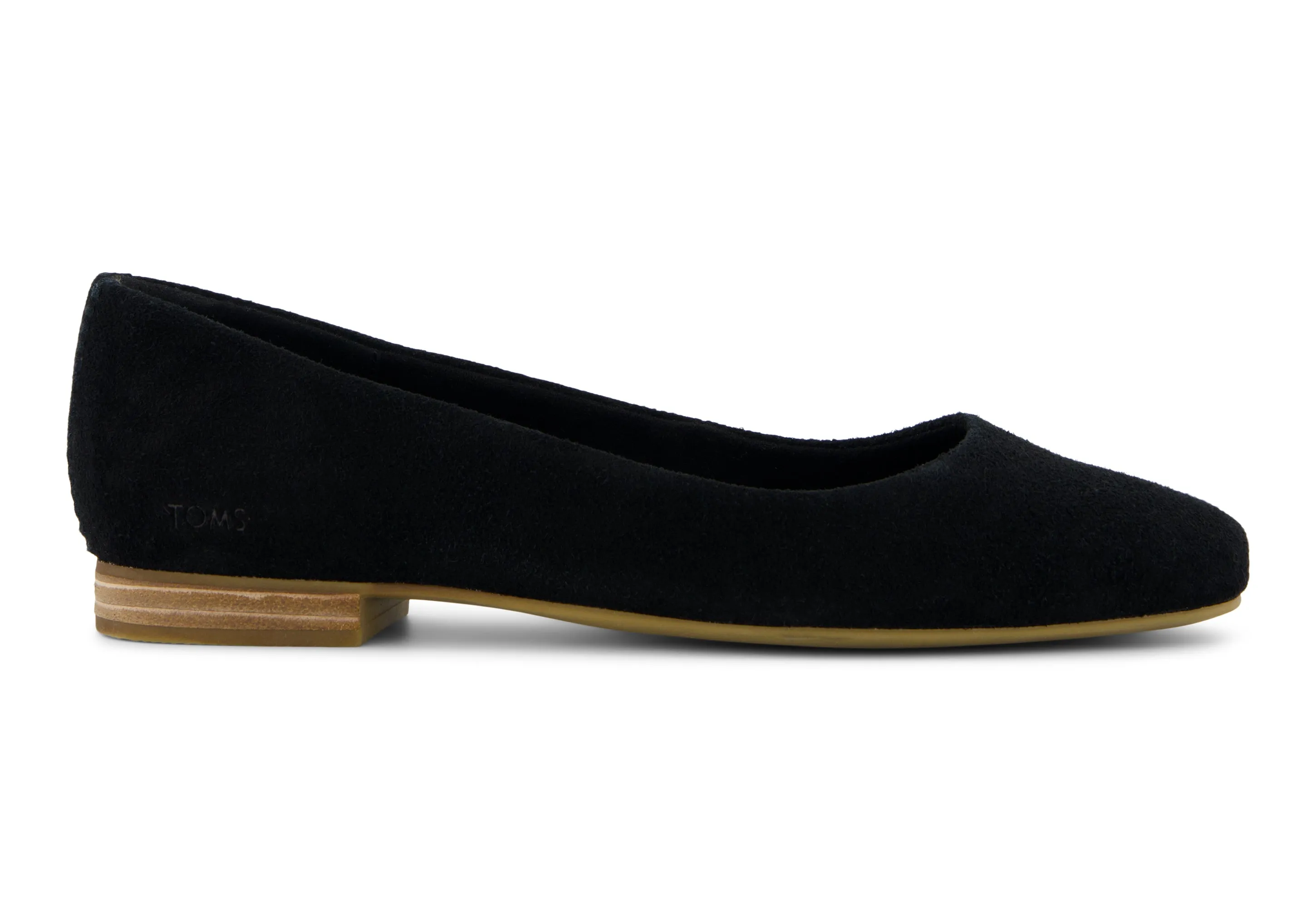 Briella Ballet Flat - Black Suede