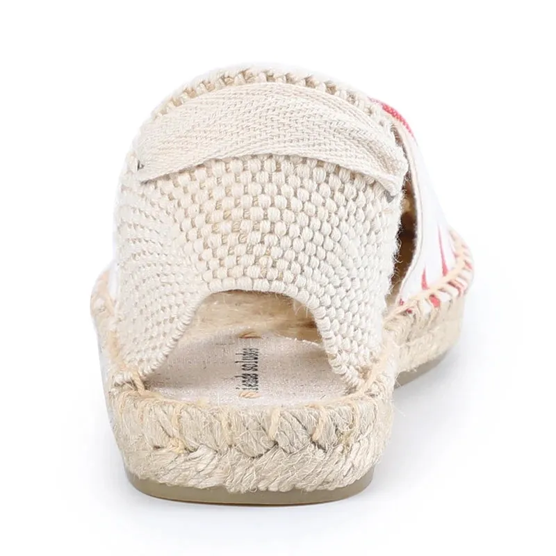 Brielle Casual Pattern Lace-Up Espadrille Sandals