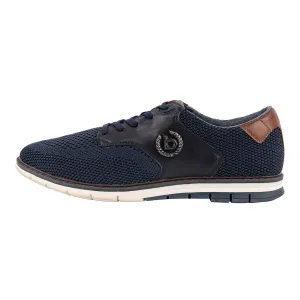 Bugatti Sandman Low-Top Sneakers Knit Fabric Blue Colour For Men