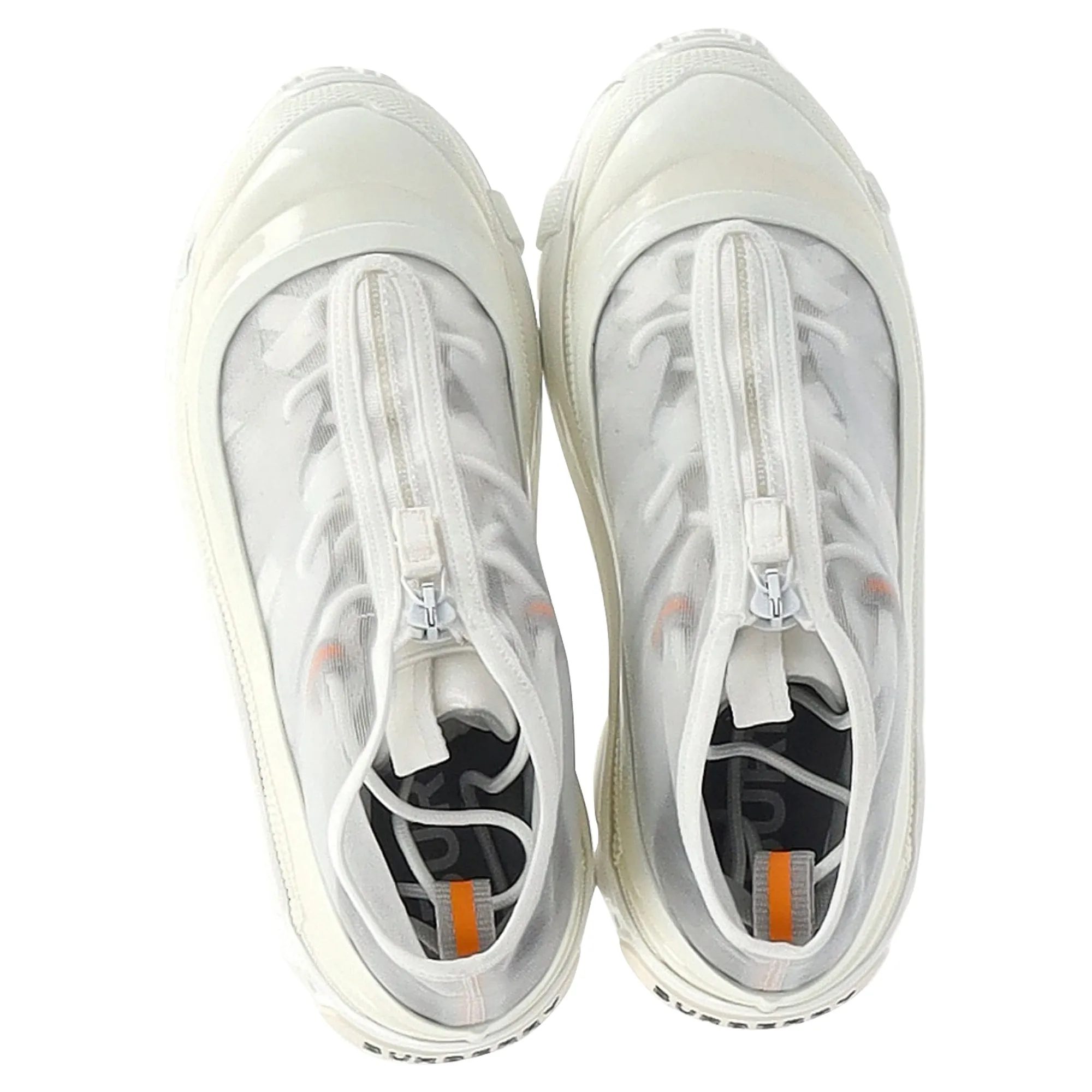 Burberry Arthur Layered Sneakers In White Mesh and Rubber