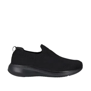 Cabello 'Stride Slip on Sneaker' - Jet Black