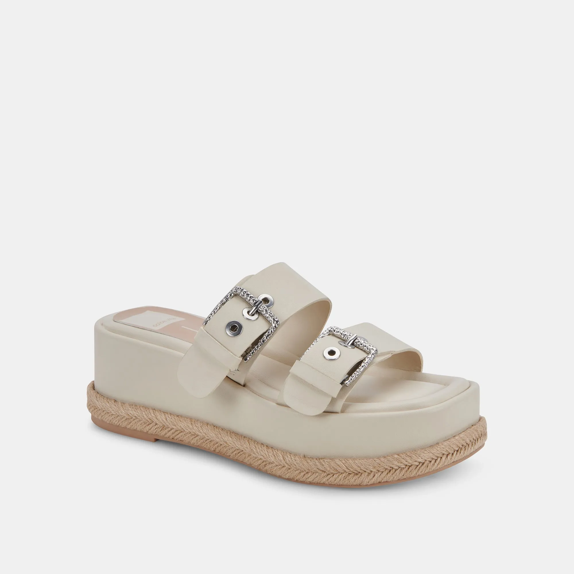 CANYON SANDALS IVORY LEATHER - re:vita