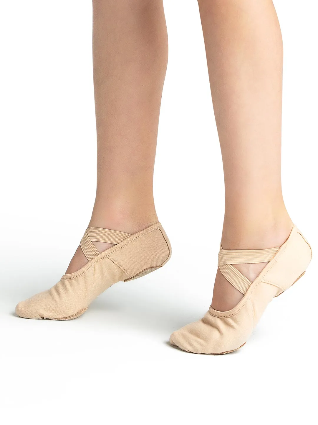 Capezio Hanami Canvas Split Sole Ballet Shoe Light Pink Childs 2037C