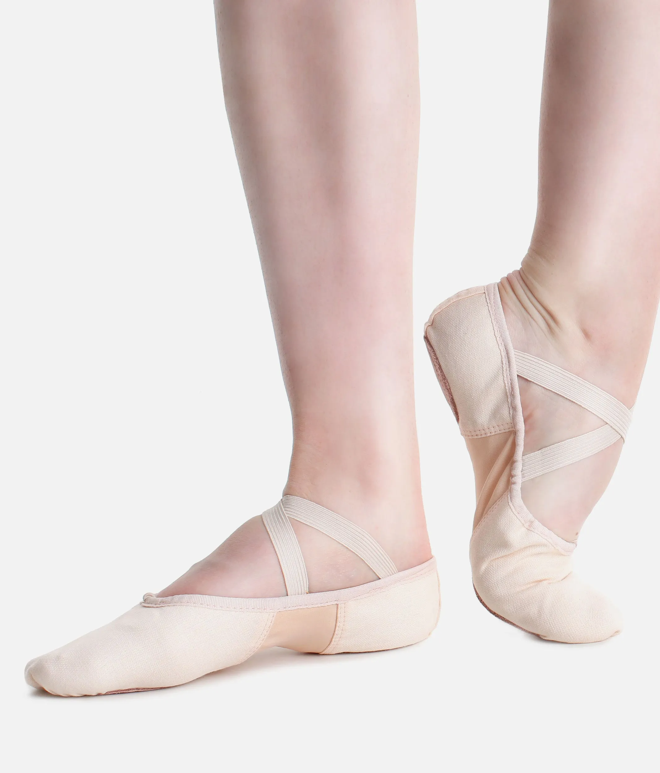 Child's Split-Sole Canvas Ballet Shoes - BAE13