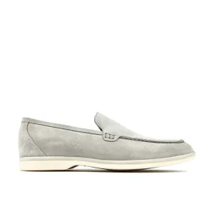 Cruise - Grey - Men's almond toe leather slip on in grey suede