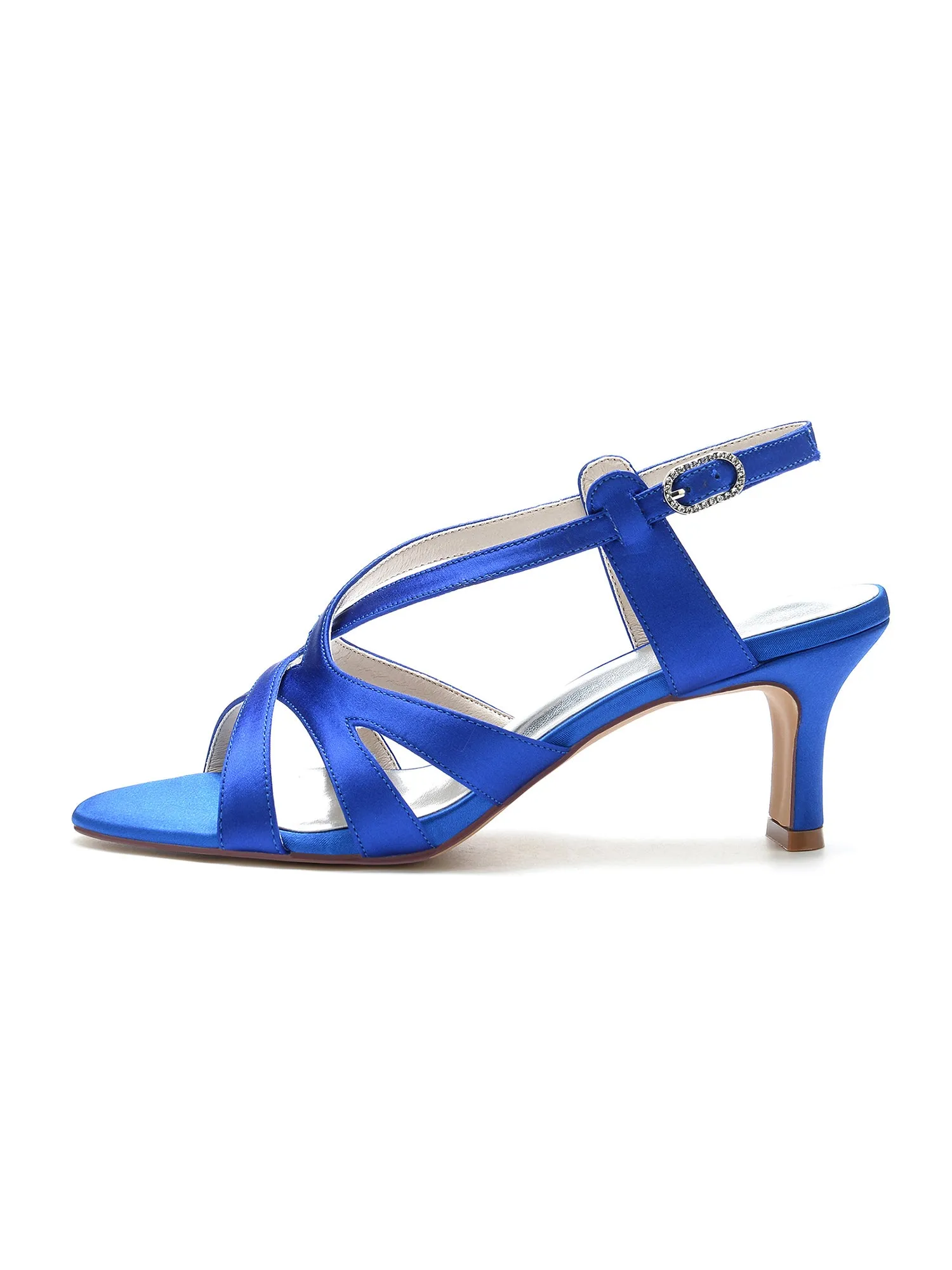 Cut-Out Asymmetrical Strappy Dressy Sandals