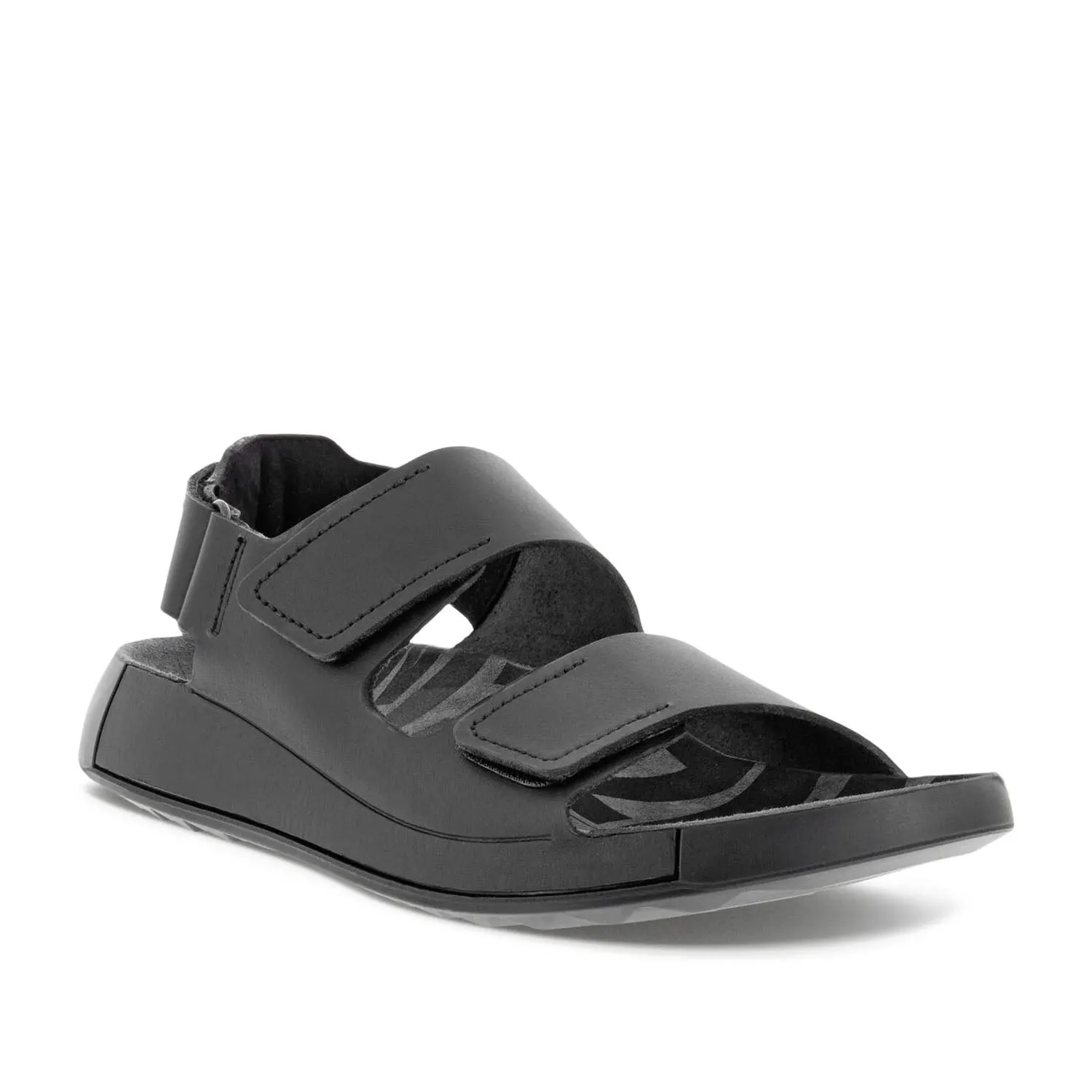 ECCO Men's Cozmo Flat Sandal in Black