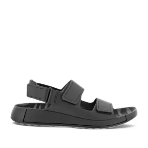 ECCO Men's Cozmo Flat Sandal in Black