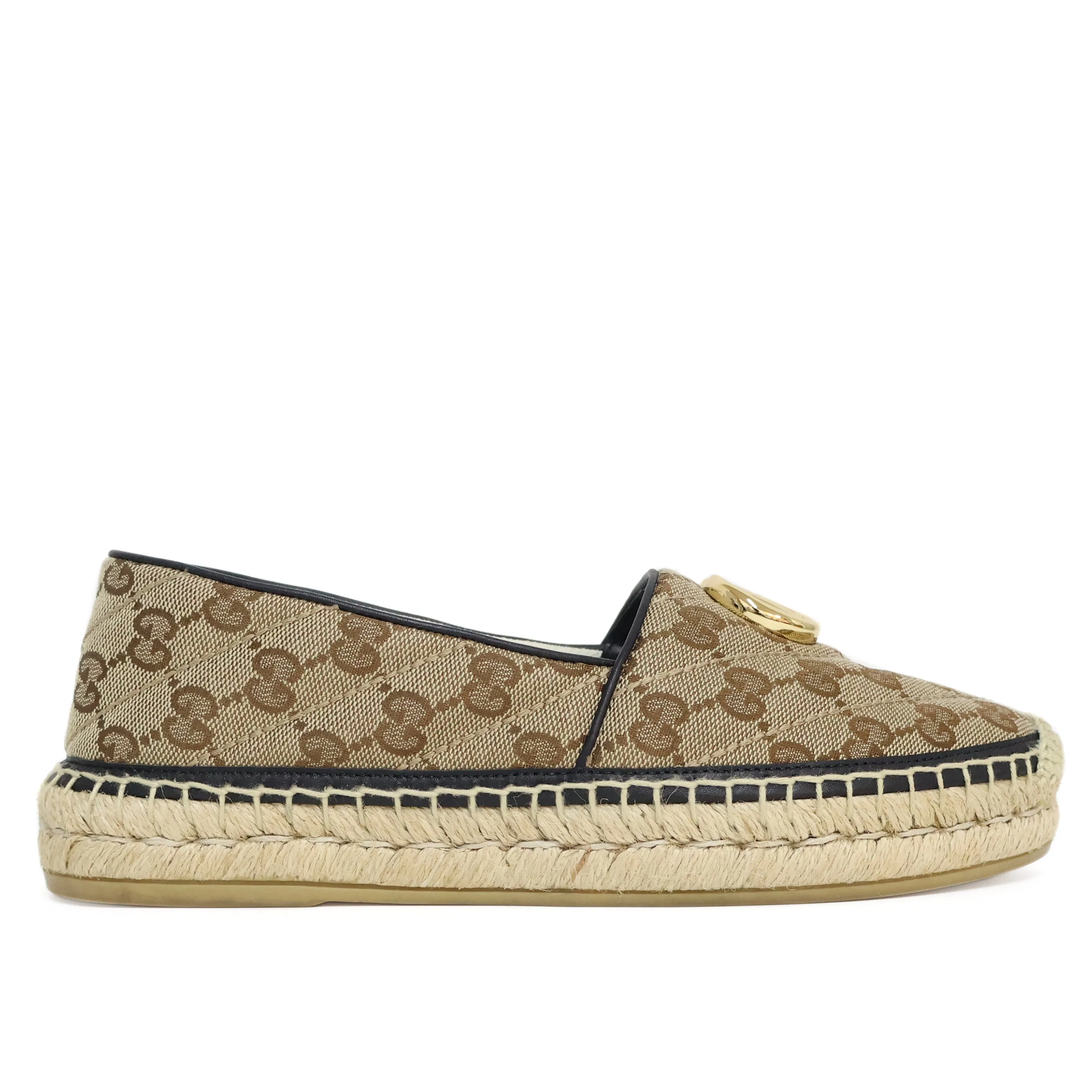 Gucci Flats Espadrille Canvas GG