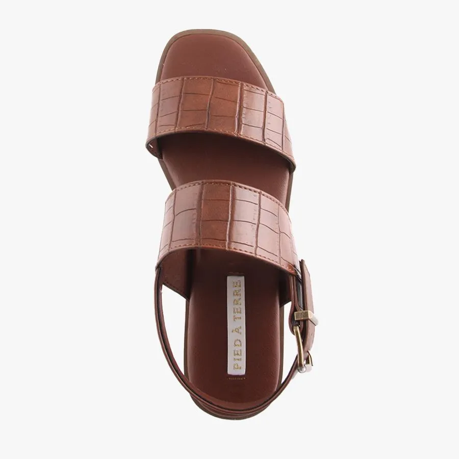 LILA TAN CROC