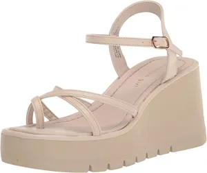 Madden Girl Women's Vaultt Wedge Sandal - Light Taupe VAUL01J1