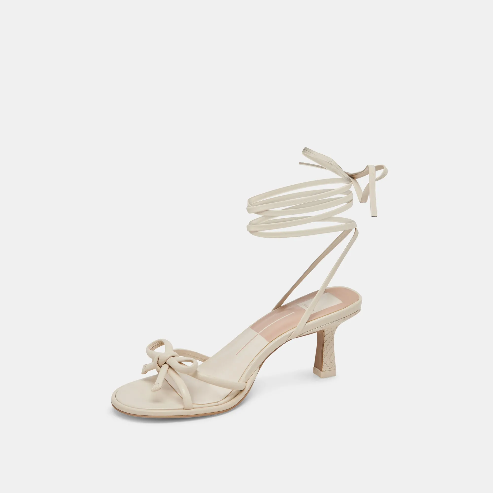 MAISON HEELS IVORY LEATHER