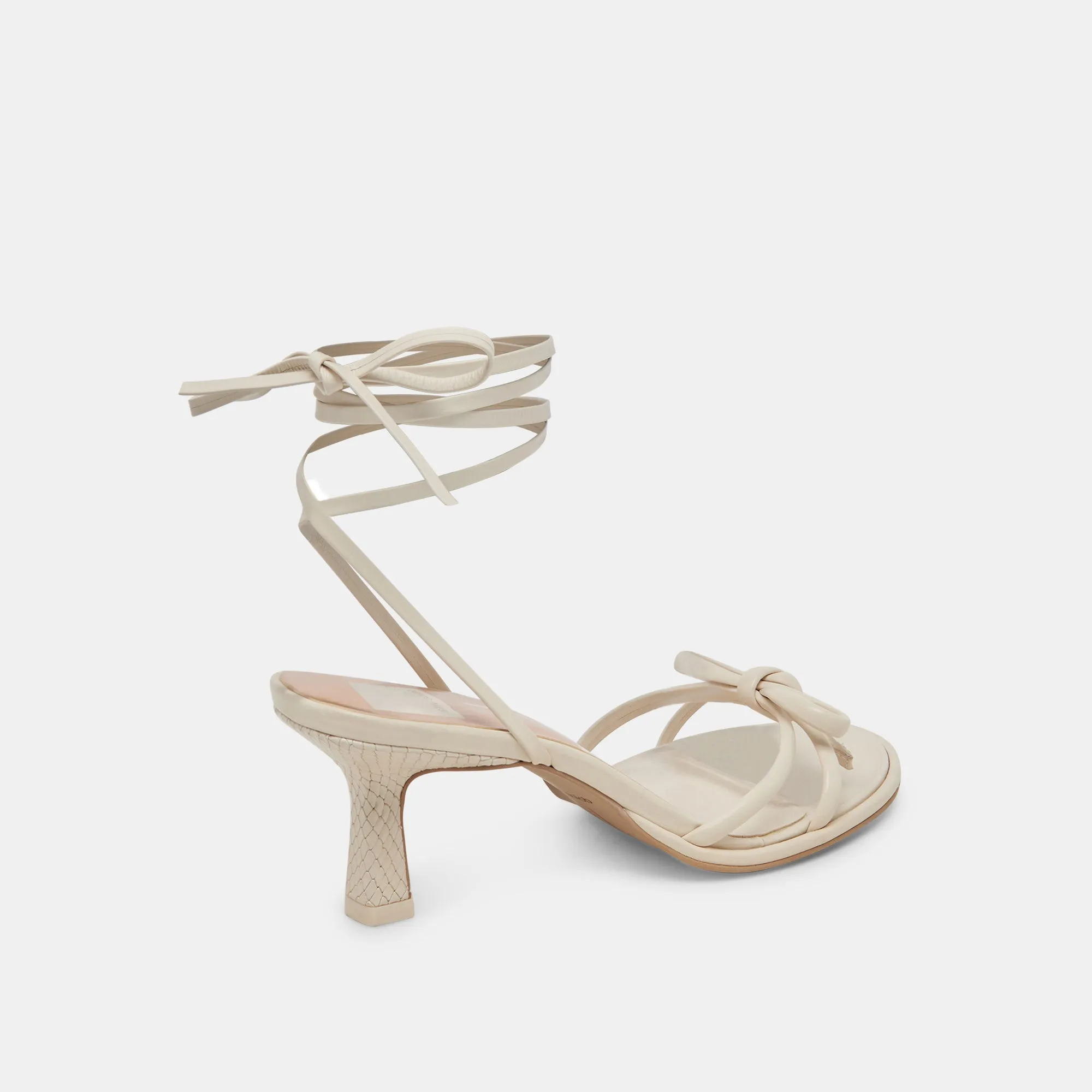 MAISON HEELS IVORY LEATHER