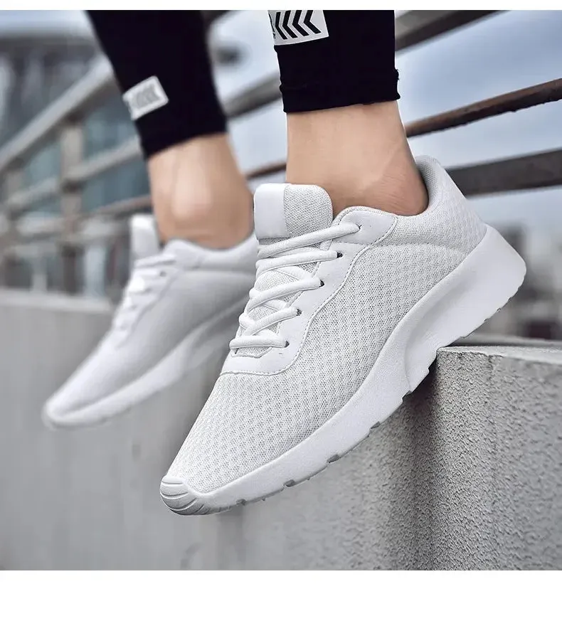 Mens Running Shoes Breathable Summer Sport Tennis Shoes Casual Ultra Lightweight Unisex Women Fashion Sneakers Non Slip Trainers