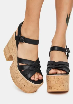 Paige Cork Platform Sandals