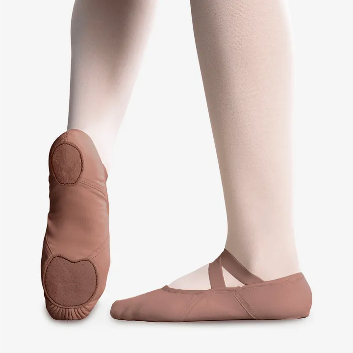 Só Dança Diamond Stretch Canvas Ballet Shoe-BLK