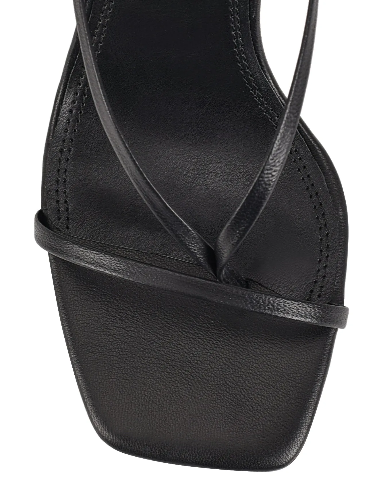 Spice Strappy Sandals - Black Leather