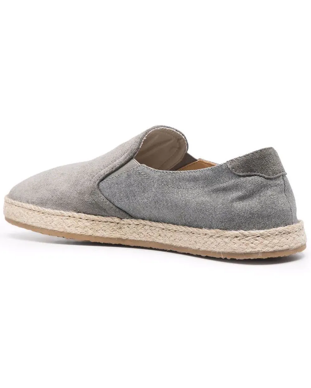 Suede Espadrille in Grey