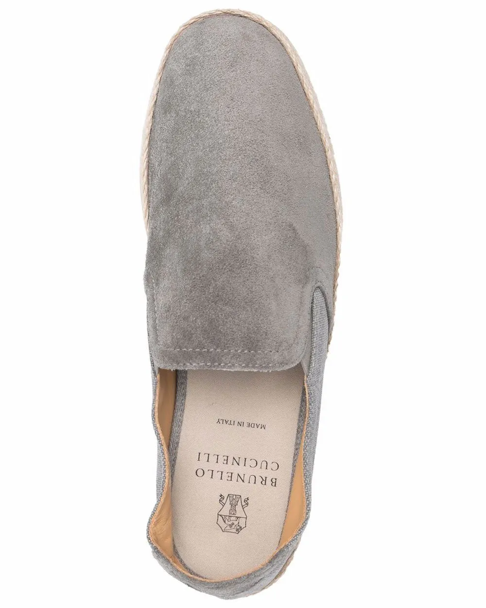 Suede Espadrille in Grey