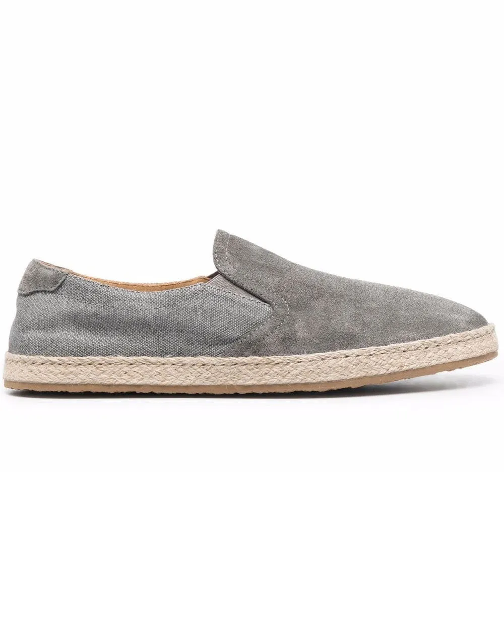 Suede Espadrille in Grey