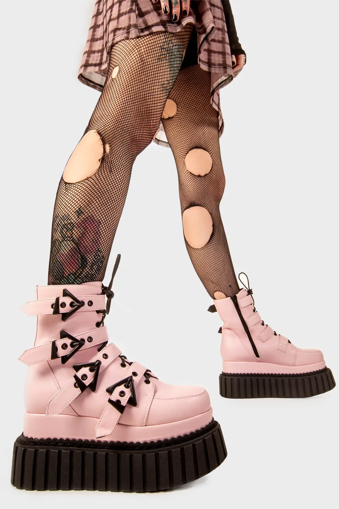 Unstable Chunky Ankle Creeper Boots