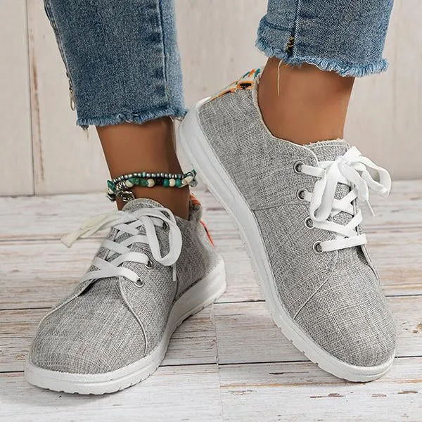 Women's Casual Shallow Candy Color Canvas Shoes 68642002S