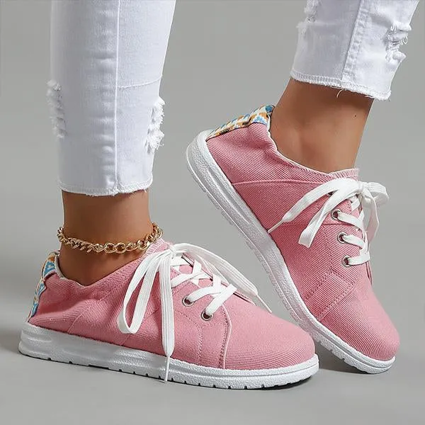 Women's Casual Shallow Candy Color Canvas Shoes 68642002S